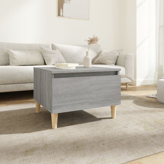 Berkfield Home Side Table Grey Sonoma 50x46x35 cm Engineered Wood - Size: 50 x 46 x 35 cm - image 1