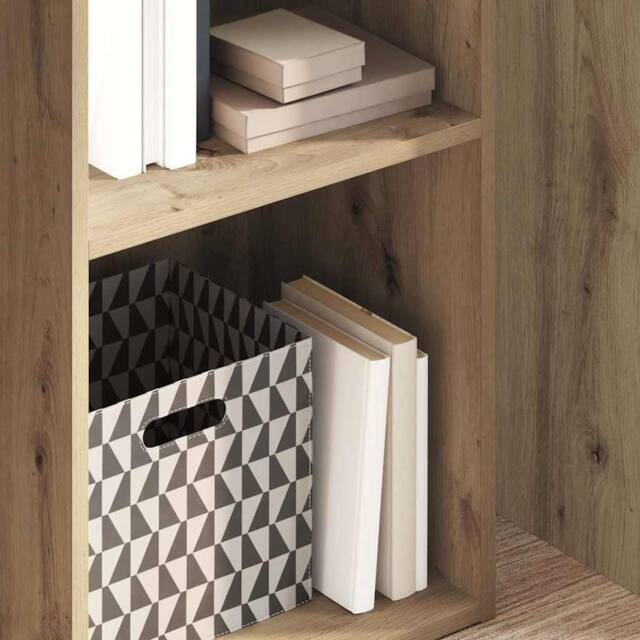 Berkfield Home Decorative Bookcase Artisian Oak 40x30x152 cm Engineered Wood in Brown - Size: 40 x 30 x 152 cm - image 1