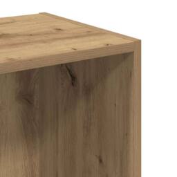 Berkfield Home Decorative Bookcase Artisian Oak 40x30x152 cm Engineered Wood in Brown - Size: 40 x 30 x 152 cm - thumbnail 8
