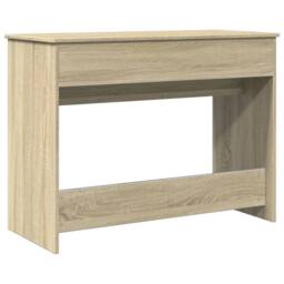Berkfield Home Dressing Table with Mirror Sonoma Oak 100x45x76 cm in Light Tan - Size: 100 x 45 x 76 cm - thumbnail 7