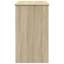 Berkfield Home Dressing Table with Mirror Sonoma Oak 100x45x76 cm in Light Tan - Size: 100 x 45 x 76 cm - thumbnail 6
