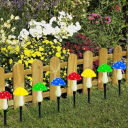 Obasyhig Style 3 Solar-powered garden mushroom lights - thumbnail 5