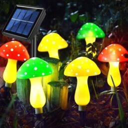 Obasyhig Style 3 Solar-powered garden mushroom lights - thumbnail 2