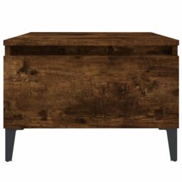 Berkfield Home Side Table Smoked Oak 50x46x35 cm Engineered Wood in Brown - Size: 50 x 46 x 35 cm - thumbnail 6