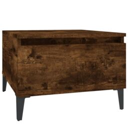 Berkfield Home Side Table Smoked Oak 50x46x35 cm Engineered Wood in Brown - Size: 50 x 46 x 35 cm - thumbnail 2