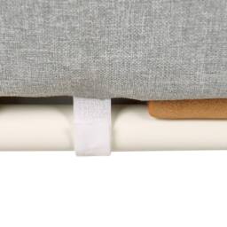 Wyld and Coco Outdoor Ottoman 74 x 74 cm Grey Aluminium Frame - thumbnail 6