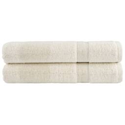 Berkfield Home Premium Sauna Towels SOLUND 2 pcs Cream 80x200 cm 600 gsm - thumbnail 2
