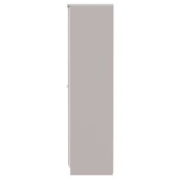 Ready Assembled 2 U Stratford Tall 2 Door Mirrored Wardrobe (Ready Assembled) in Taupe - thumbnail 2