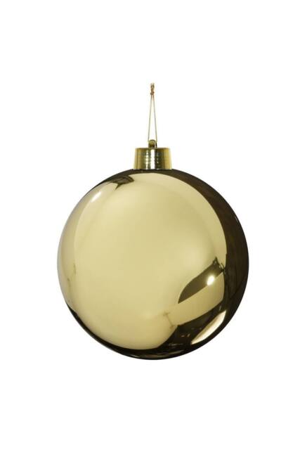 KDMD Gold Shiny Shatterproof Bauble x1 30cm in Light Sand - image 1