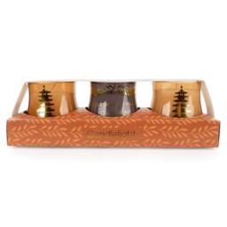 Candlelight The Silk Road Collection Moroccan Spice Mini Candles Gift in Terracotta