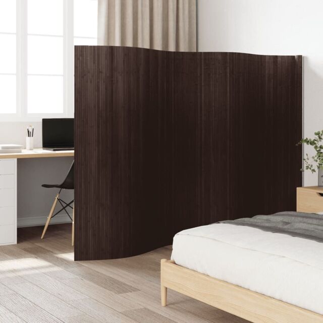 Berkfield Home Room Divider¬†Dark Brown 165x400 cm¬†Bamboo - Size: 165x400 cm