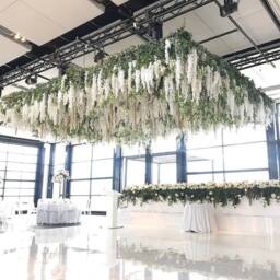 SPETLEK 24Pack White Artificial Fake Hanging Wisteria Silk Flowers Vine - Size: 0.6m2 - thumbnail 3