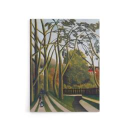 "Artery8 The Banks of the Bievre Rousseau Vintage Canvas Wall Art in Green - Size: W18"" x H24""" - thumbnail 1