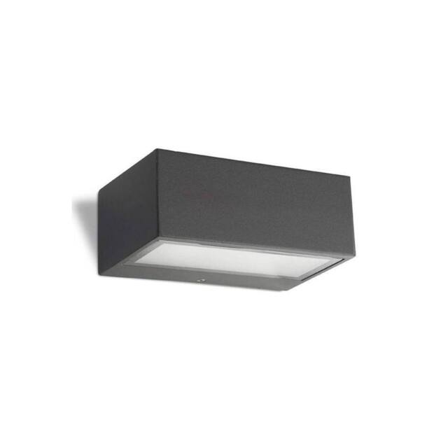 Netlighting Nemesis Aluminium 1 Light Outdoor Wall Light Urban grey IP44 - image 1