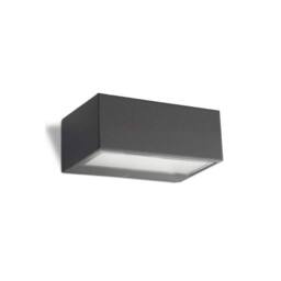 Netlighting Nemesis Aluminium 1 Light Outdoor Wall Light Urban grey IP44 - thumbnail 1