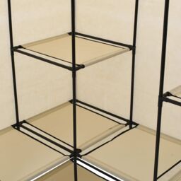 Berkfield Home Corner Wardrobe Cream 130x87x169 cm - Size: 130 x 87 x 169 cm - thumbnail 5