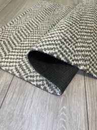 Desire Rugs Non Slip Herringbone Design Dirt Trapper Door Mats in Silver - Size: 50 cm x 80 cm - thumbnail 4