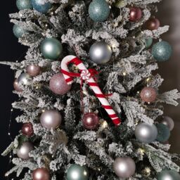 Samuel Alexander 29cm Red & White Stripe Hanging Christmas Candy Cane Decoration - thumbnail 2