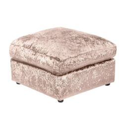 Furniture 786 Bella Crushed Velvet Footstool in Gold - thumbnail 2