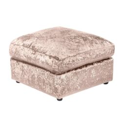 Furniture 786 Bella Crushed Velvet Footstool in Gold