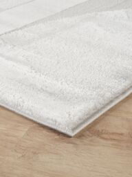 Desire Rugs Hamilton Modern Sheen Area Rug - Abstract Motif Geometric Lines Design in Silver - Size: 60 cm x 220 cm - thumbnail 4
