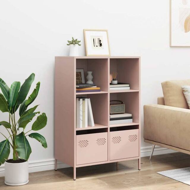 Berkfield Home Highboard¬†Pink 68x39x103.5 cm Steel in Pink - image 1