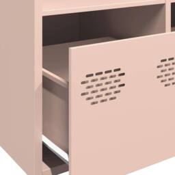 Berkfield Home Highboard¬†Pink 68x39x103.5 cm Steel in Pink - thumbnail 9