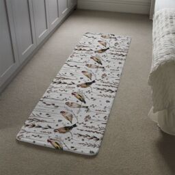 Benjamin Tate Design Goldfinches & Autumn Dry Plants Runner Rug in Natural - Size: 67 cm x 230 cm - thumbnail 4
