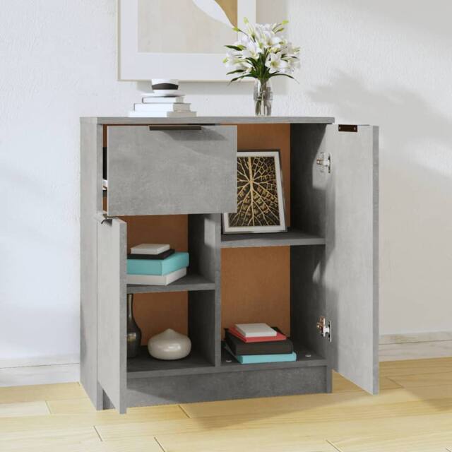 Berkfield Home Sideboard Concrete Grey 60x30x70 cm Engineered Wood - Size: 60 x 30 x 70 cm - image 1