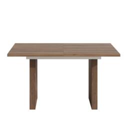 Merax Walnut 6 To 8 Seater Extending Dining Table with Fluted Pedestal Legs - thumbnail 8