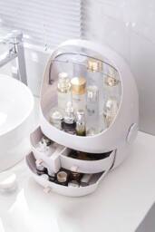 SHEONLY Cosmetic Organizer Storage With 3 Drawers in White - thumbnail 2