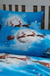 Bedlam 'Santa Glow In The Dark' Christmas Kids Duvet Cover Set - Size: Double - thumbnail 5