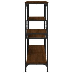 Berkfield Home Console Table Brown Oak 103x32x95 cm Engineered Wood - Size: 103 x 32 x 95 cm - thumbnail 5