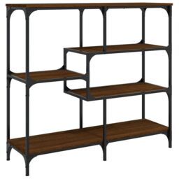 Berkfield Home Console Table Brown Oak 103x32x95 cm Engineered Wood - Size: 103 x 32 x 95 cm - thumbnail 2