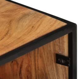 Berkfield Home TV Cabinet 110x30x45 cm Solid Acacia Wood in Brown - Size: 110 x 30 x 45 cm - thumbnail 5