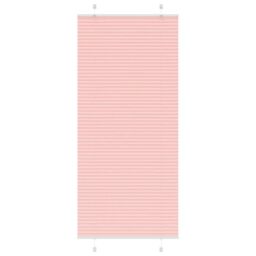 Berkfield Home Pleated Blind Pink 85x200 cm Fabric Width 84.4 cm Polyester - thumbnail 1