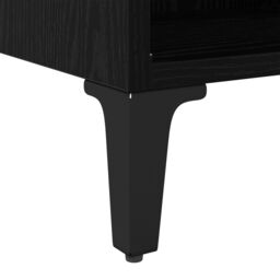 Berkfield Home Black Oak TV Stand Black Oak Particle board Standard - thumbnail 9
