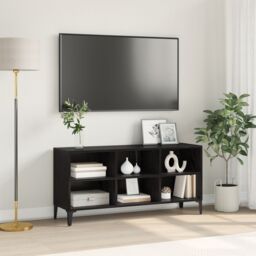 Berkfield Home Black Oak TV Stand Black Oak Particle board Standard