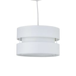 First Choice Lighting Set of 2 Benni - White 26cm Pendant Shades - thumbnail 2