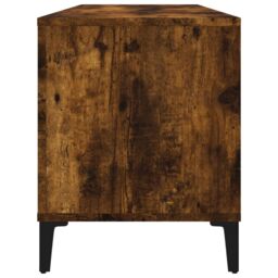 Berkfield Home Record Cabinet Smoked Oak 100x38x48 cm Engineered Wood in Brown - Size: 100 x 38 x 48 cm - thumbnail 6