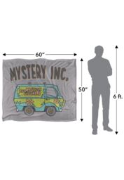 Warner Brothers Scooby Doo Officially Licensed Silky Touch Super Soft Throw Blanket 152 x 127 cm in White - thumbnail 5
