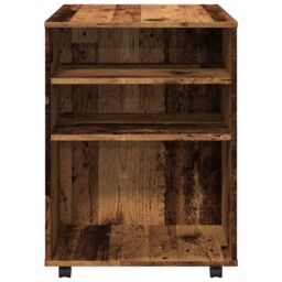 Berkfield Home Rolling Cabinet Old Wood 60x53x72 cm Engineered Wood in Brown - Size: 60 x 53 x 72 cm - thumbnail 6