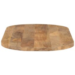 Berkfield Home Table Top 120x60x2.5 cm Oval Solid Wood Mango in Brown - thumbnail 4
