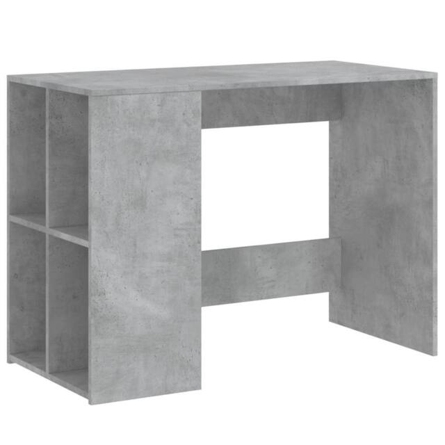 Berkfield Home Desk Concrete Grey 102x50x75 cm Engineered Wood - Size: 102 x 50 x 75 cm - image 1