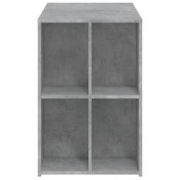 Berkfield Home Desk Concrete Grey 102x50x75 cm Engineered Wood - Size: 102 x 50 x 75 cm - thumbnail 5