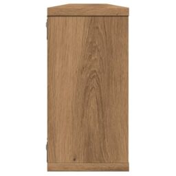 Berkfield Home Wall Cube Shelves 4 pcs Artisan Oak 100x15x30 cm Engineered Wood in Brown - Size: 100 x 15 x 30 cm - thumbnail 6
