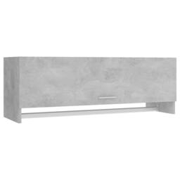 Berkfield Home Wardrobe Concrete Grey 100x32.5x35 cm Engineered Wood - thumbnail 3