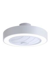 Living and Home Round Acrylic LED Fan Ceiling Light in White - thumbnail 5