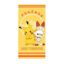 Pokemon New Friends Cotton Bath Towel in Yellow - thumbnail 1