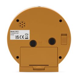 Acctim Caleb Analogue Alarm Clock Non Ticking Sweep Smartlite® Crescendo Alarm in Mustard - thumbnail 3